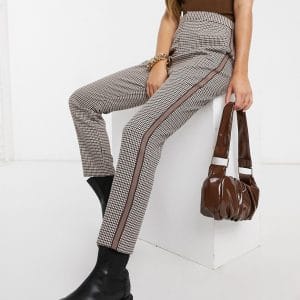 BB Dakota - Ternede bukser med sidestribe i brun