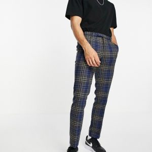 Twisted Tailor - Ternede bukser i multifarvet-Blå