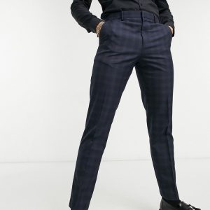 Burton Menswear - Slim Fit - Ternede bukser i marineblå