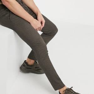 River Island - Brune ternede ultra-skinny elegante bukser
