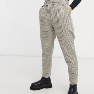 Miss Selfridge - Ternede bukser med paperbag-waist - Del af sæt-Multifarvet