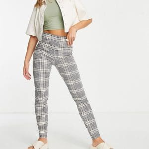 Vero Moda - FRSH - Skinny bukser i ternet-Multifarvet